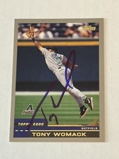 Tony Womack 2000 Topps Authentic Signed Autograph Auto Card Arizona Diamondbacks