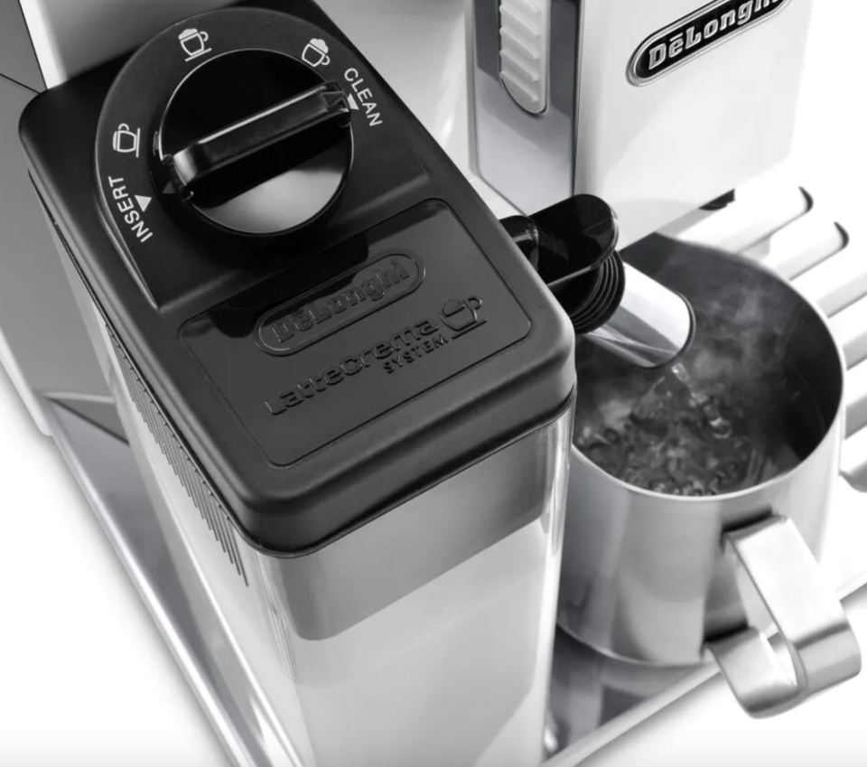 Delonghi Eletta Plus Automatic Cappuccino & Espresso Machine, White