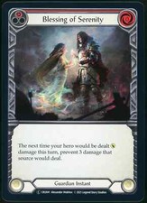 Blessing of Serenity (Red) Foil - Flesh and Blood FaB - Unlimited - CRU041 - NM