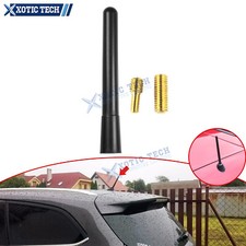 4 Aluminum Short Antenna Aerial Am Fm Radio Mast Universal Fit For Car Vehicle