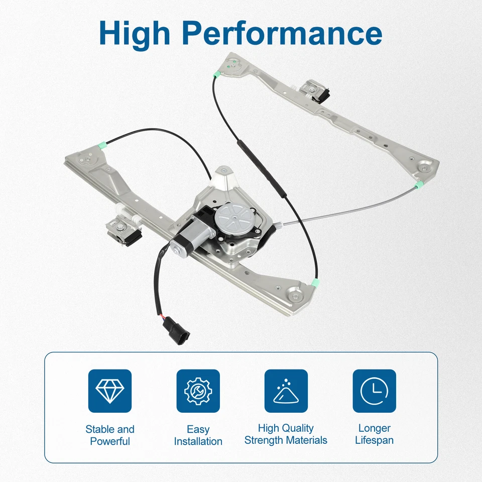Regulador de ventana eléctrica para Buick Rendezvous 2002-2007 trasero izquierdo con motor Foto 3 de 4