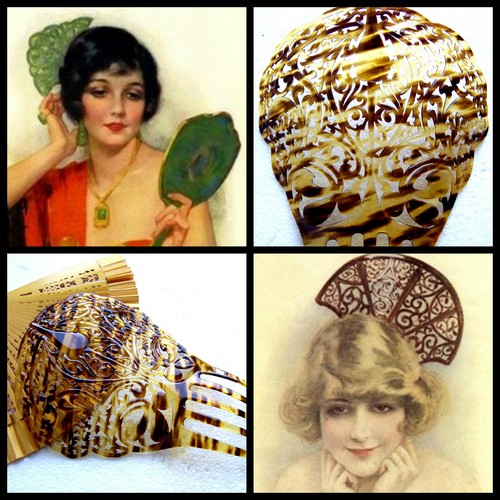 Faux tortoiseshell hair comb -  NO US IMPORT FEES - Afbeelding 2 van 10