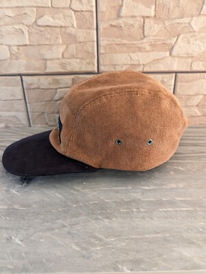 Supreme vintage Velvet Camp Cap Hat Brown black 5 Panel Logo | eBay
