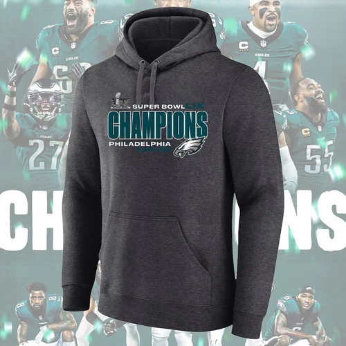 Philadelphia Eagles Super Bowl LIX Champions Hoodies | Phialdelphia Champions 2025 | Super Bowl LIX Winning | Football Lover Gift
