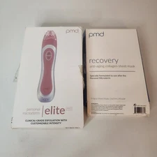 PMD Personal Microderm Elite Pro  + 5 Recovery Anti-Aging Facial Masks 