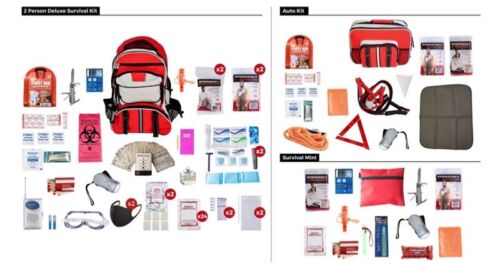 2 Persons – 72 Hours Emergency Preparedness Kit Package - Picture 1 of 1
