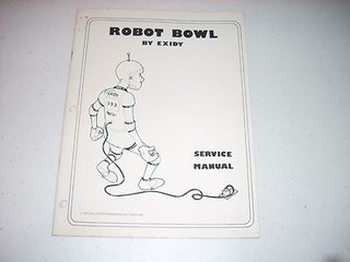 EXIDY Robot Bowl Service Manual1977 Original 22 pgs with schematics VG+ 