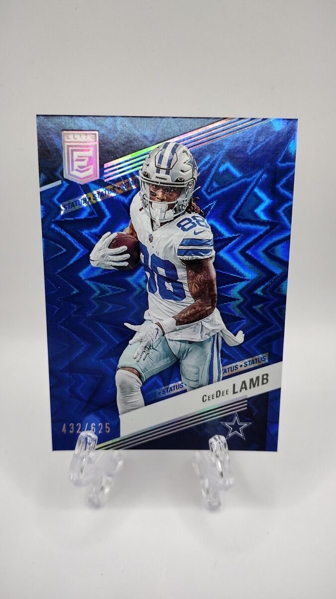 CeeDee Lamb Lot (2) 2023 Donruss Elite Blue Explosion /625 CeeDee Lamb Lot (2) 2023 Donruss Elite Blue Explosion /625