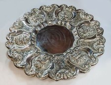 European Silver Tray .800 Fine Silver 20.5"  Diameter