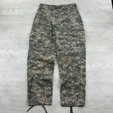 Vintage 90s Digital Camo Cargo Pants Size 30x31 Gray Military Double Knee