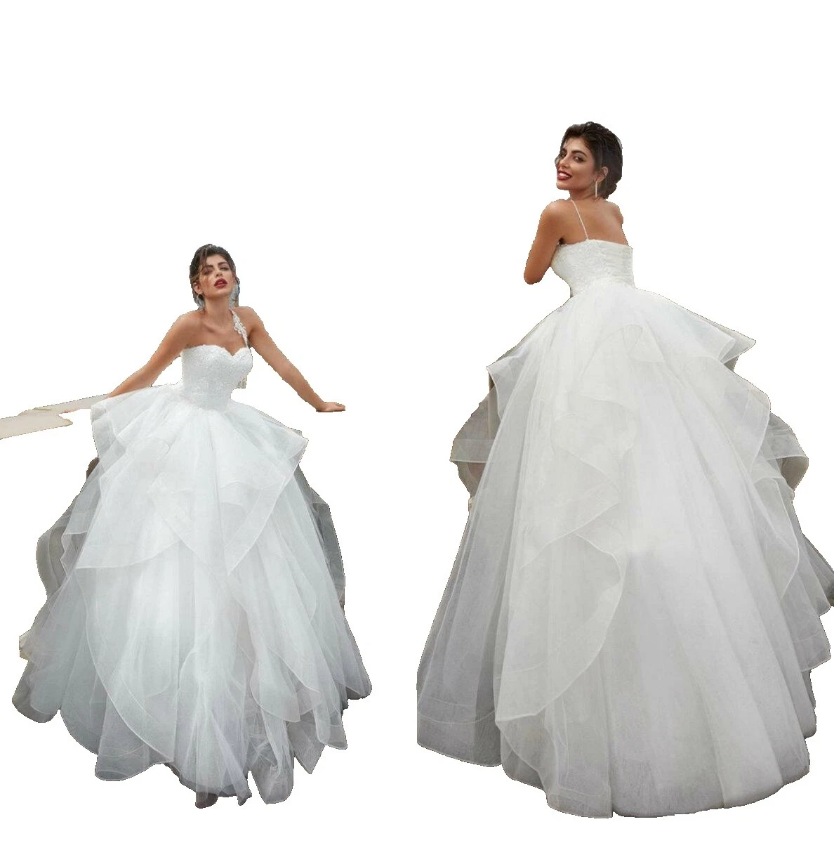 Vestidos de novia de tul en capas