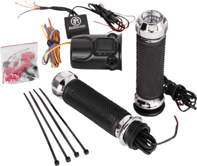 Performance Machine Apex Heated Grips Chrome FLTRX 0063-2095-CH