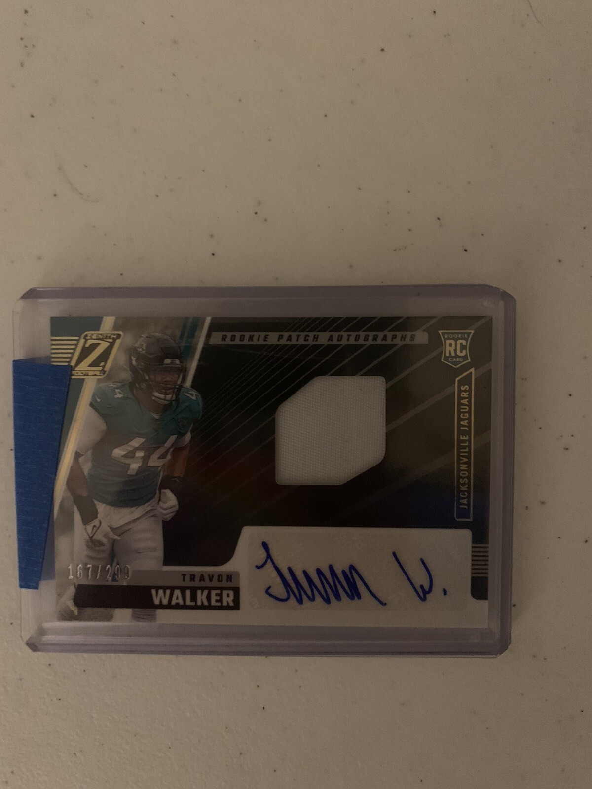 2022 Panini Zenith 167/299 Travon Walker #225 RPA Rookie Patch Auto RC 🔥📈