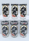 *Vintage 1977 Set of 6 King Kong Film Coca Cola Soda Drink Glasses Burger King