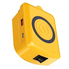 For Dewalt 20V Batteries Wireless Charger Adapter W/2-Port Safety Protection