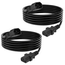 Tripp Lite 8ft Power Extension Cord 18AWG 10A C14 To C13 Computer Cable