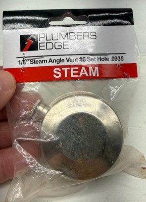 Plumbers Edge 1/8 in. Steam Angle Vent #6 Set Hole Radiator Vent Valve