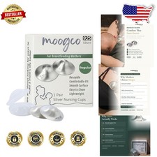 925k Silver Nursing Cups - Hypoallergenic Breastfeeding Protection
