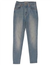 Levi's Womens Mile High Super Skinny Jeans W25 L26 Blue Cotton BK12
