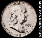 1953 Franklin Half Dollar - Choice Gem Brilliant Unc  Lustrous  #J8755