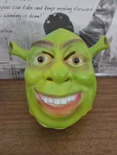 Shrek Green Latex Full Face Costume Mask, One Size Adult Unisex, Halloween
