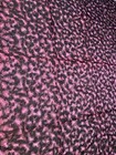 Vintage 1 Yard Pink & Black Groovy Synthetic Crepe Printed Fabric 45" Wide — photo 1