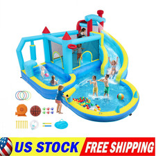   Inflatable Bounce House for Kids w/ Blower Water Slide,Climbing,Jumping Outdoor