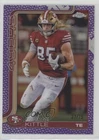 2025 Topps Chrome Football Football Leather Purple Refractor George Kittle #267