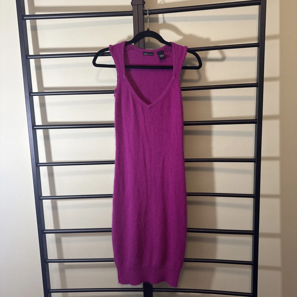 Vestido Vintage Moda Internacional Victorias Secret Angora Conejo Púrpura Y2K Años 2000 Foto 4 de 4