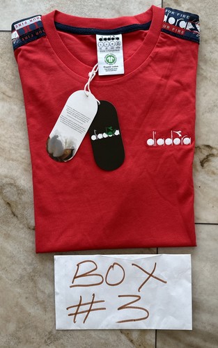 T-SHIRT UOMO DIADORA ACCENDI IL TUO FUOCO COTONE OFFSIDE TG. POMODORO GRANDE ROSSO NUOVO - Foto 2 di 10