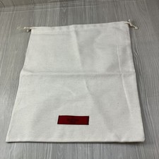 Valentino Dust Bag White Travel Storage Drawstring Pouch Authentic 11x13 Italy  