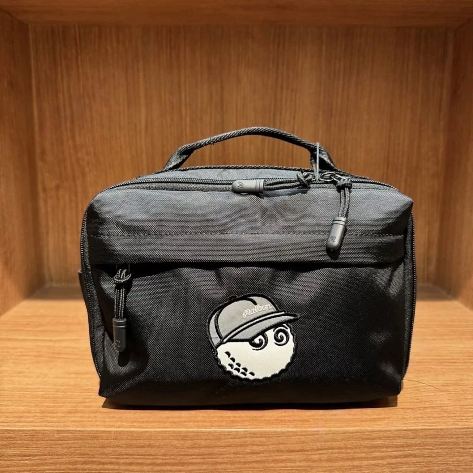 Malbon Golf Shoulder Bag Handbag Multiple Storage Spaces Zipper Closure - Image 3 of 4