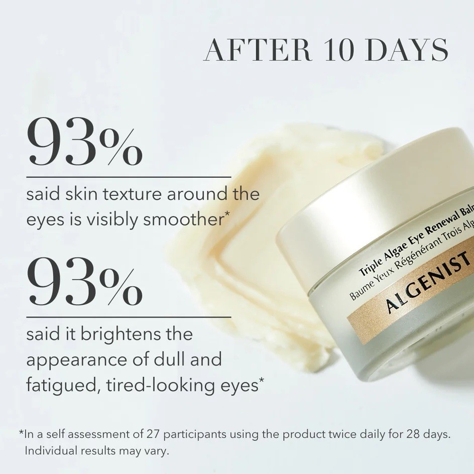 Triple Algae Eye Renewal Balm Cream with Alguronic Acid 0.5 Fl. Oz 15 ml