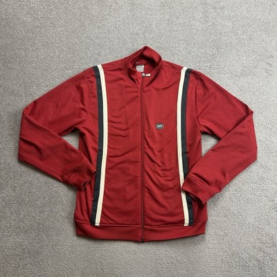 NIKE Herren Trainingsjacke Gr L Sportjacke Retro Track Jacket Logo 18904 Rot