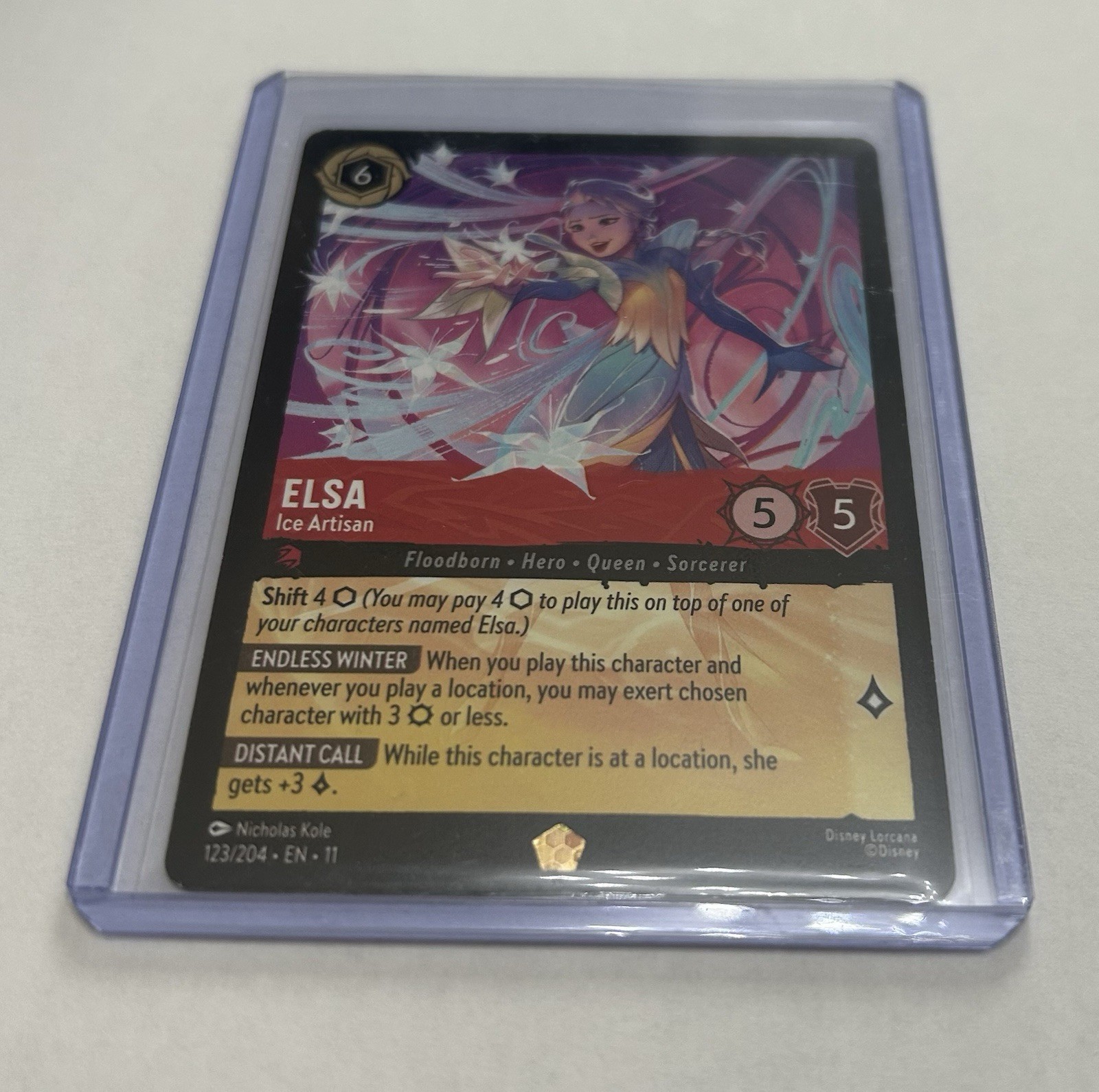 Lorcana - Elsa Ice Artisan - 123/204 - Winterspell - Regular - Legendary