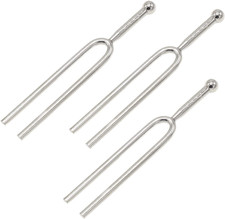 3-Pack 440Hz A Metal Alloy Tuning Forks for Violin and Guitar