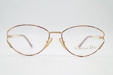 Vintage Glasses Christian Dior 2832 43 Multi-Colored Gold Oval Frame