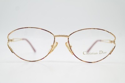 Vintage Brille Christian Dior 2832 43 Mehrfarbig Gold Oval Brillengestell