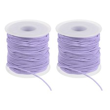 String for Bracelet 164ft/50m Length 1.5mm Dia 2 Roll Cord Light Purple