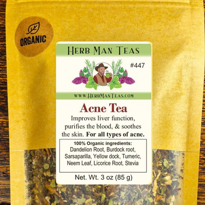 #ad ACNE TEA w Neem Address internal root causes of persistent skin breakouts #447 $19.45