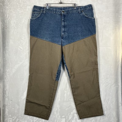 Cabelas Mens Roughneck Upland Jeans Sz 48x32 Brush Pants Double Knee Hunting