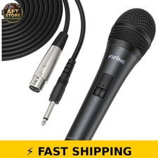 FIFINE K6 Wired Karaoke Microphone with 14.8ft Cable