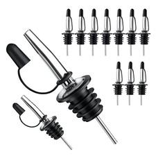 Pafusen 12 Pack Liquor Pour Spout With Dust Caps - Bottle Pourers for Alcohol, O