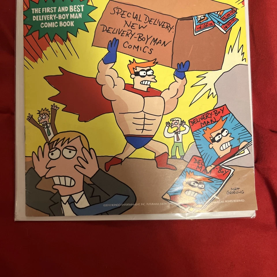 DELIVERY BOY MAN #1 2010 SDCC EXCLUSIVE BONGO FUTURAMA COMIC CON  - Image 4 of 4
