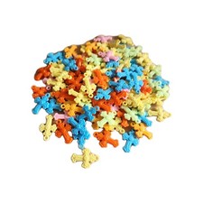 Lot of New Colorful Cross Charms 110 pieces