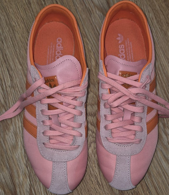 adidas Tokyo Damen Sneaker rosa orange Wildleder Textil Größe 40 2024