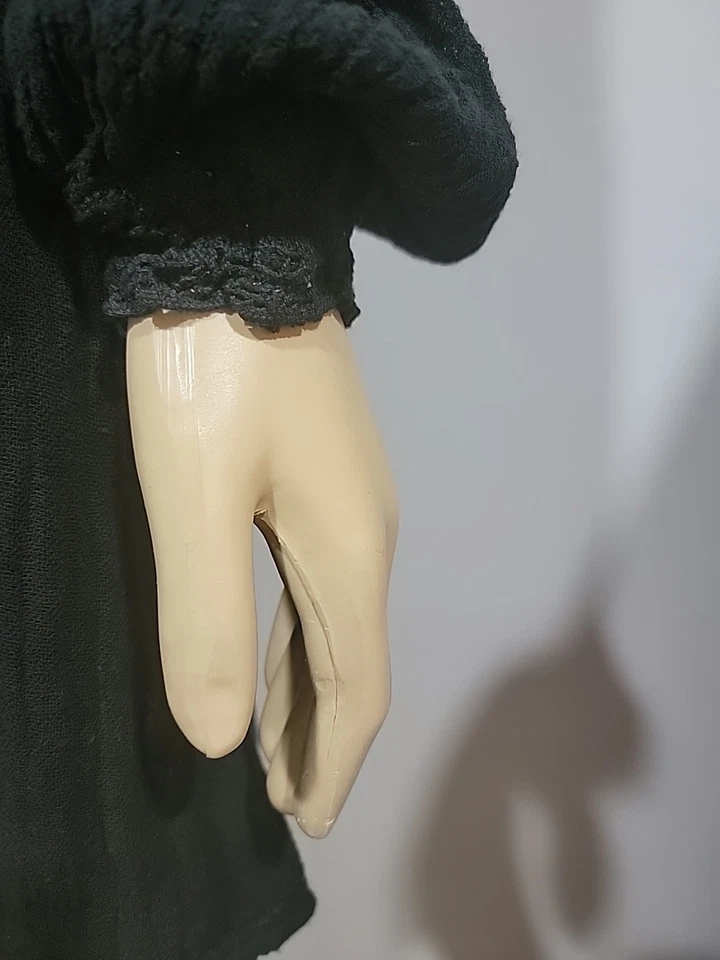 Jens Pirate Botín Negro Botones Talla Única Negro Top Camisa Blusa #C Foto 3 de 4