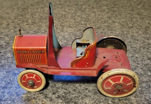 Marx Tin Wind-Up Snoopy Gus Hook & Ladder Fire Truck  Toy Parts