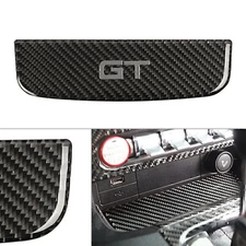 1PCS Carbon Fiber Interior Storage Box Trim Cover Fit Ford Mustang 2015-2019 US