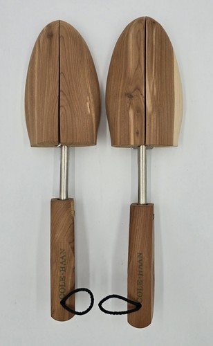 COLE HAAN Tan Cedar Wood Split Toe Shoe Trees Unisex Size Large